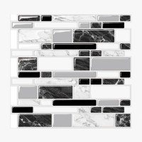 Peel and Stick Tile | Mixed Rectangle Stone | EX-PM11